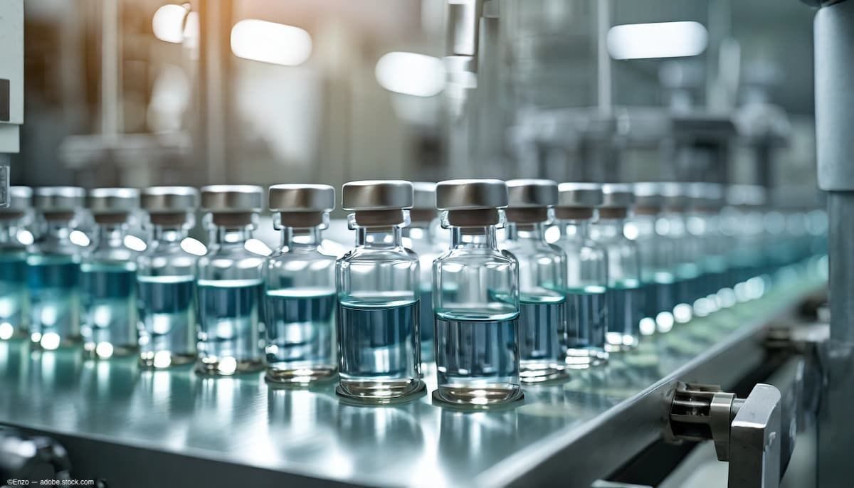 Medical vials on a manufacturing line (Image credit: AdobeStock/Enzo)