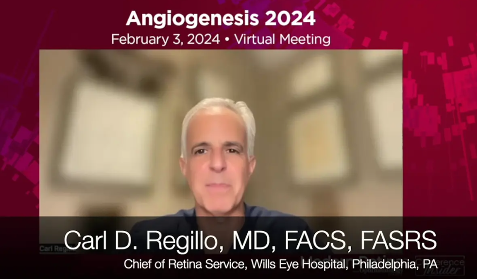 Carl D. Regillo, MD, FACS, FASRS, Chief of Retina Service, Wills Eye Hospital, Philadelphia, PA