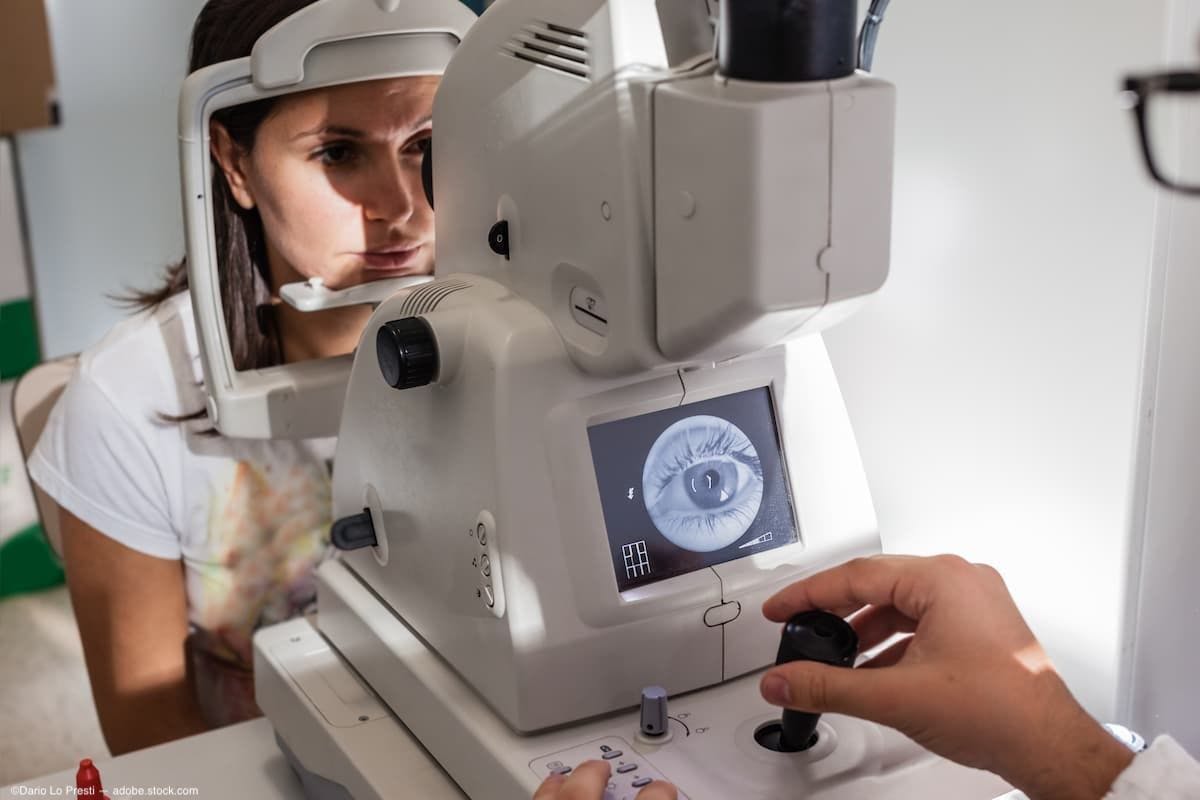 Woman during eye exam (Image credit: AdobeStock/Dario Lo Presti)